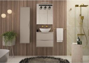 Kaszmirowy Zestaw Łazienkowy 60cm Szafka z Blatem Delica