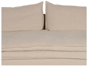 Kremowa lniana sofa 210 cm – Ixia