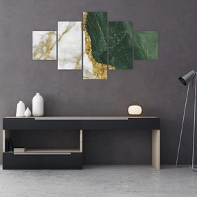 Obraz - Zielony marmur N⁰3 (125x70 cm)