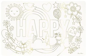 Papierowe maty stołowe zestaw 8 szt. 28x42.5 cm Happy Icons – Meri Meri