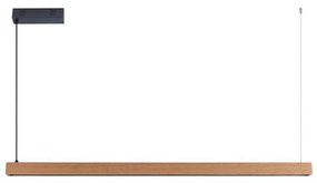 Immax NEO 07303L - Żyrandol LED ściemnialny na linkach MADEIRA 26W/230V Wi-Fi Tuya 122 cm dąb