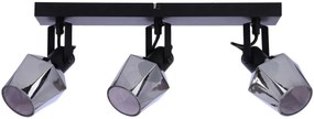 Czarna lampa sufitowa trzypunktowa w stylu loft - 3X Z054 Z6-A74