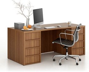 Kontener biurowy FRAME, 428 x 763 x 721 mm, orzech