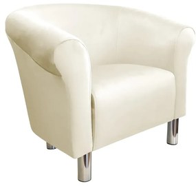 Fotel DRAWA 1 VELVET ecru ATOS