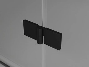 Mexen Lunar drzwi prysznicowe uchylne prawe 115 cm, transparent, czarne - 834-115-000-70-00-P