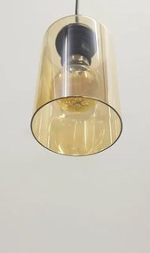 Lampa wisząca na listwie z dwoma szklanymi kloszami - V139 Masero 4X