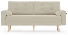 Beżowa 3-osobowa sofa MANDI