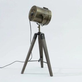 Lampa dekoracyjna metalowa na trzech nóżkach, 68 cm