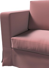 Pokrowiec na sofę Karlanda 3-osobową nierozkładaną, długi kolor fioletowy tkanina welwetowa