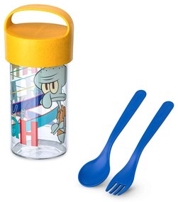Pojemnik/bidon 500 ml ze sztućcami Buddy Snack SpongeBob, KOZIOL