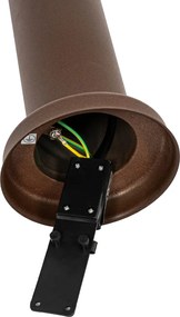 Latarnia zewnętrzna rdzawo-brązowa z opalem 45 cm IP44 - Rox