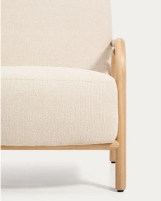 Beżowy fotel z tkaniny szenilowej Sylo – Kave Home