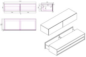 Szafka dolna TLB120120 x 43 x 28 cm