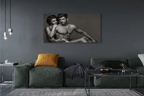 Zdjęcie na płótnie Spotkanie Kobiety i Mężczyzny