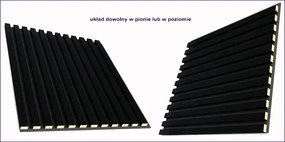 Panele akustyczne 6 szt. czarny mat N1-R04