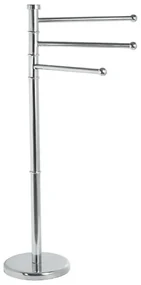 Aqualine - Stojak z wieszakiem na ręczniki SAMBA 85,5 cm stal nierdzewna/chrom błyszczący