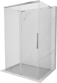 Mexen Rox-3S L kabina prysznicowa 3-ścienna rozsuwana 155 x 120 cm, transparent, chrom - 8C2L-155-120-01-00-3S