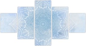 Obraz - Zimowa mandala (125x70 cm)