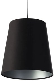 Czarno-srebrna lampa wisząca stożek nad stół - S404 G5-S10