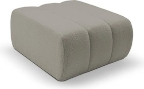 Pufa BALOO w kolorze jasnej szarości w tkaninie LAMBI 11