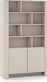 Regał Kaszmir 103 x 39 x 160 cm | Nowoczesny mebel z zaokrąglonymi krawędziami