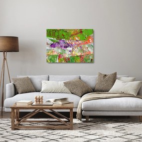 Obraz na szkle abstrakcji - malarstwo (70x50 cm)