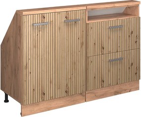 Szafka kuchenna na dach skośny dąb rzemieślniczy 120x46x81.6 r-line