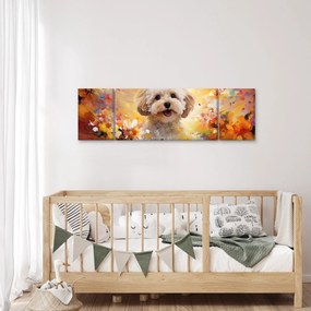 Obraz - Szczęśliwy pies (170x50 cm)