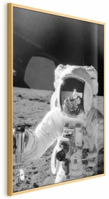 Plakat Zawód kosmonauta 21x30 cm z ramą złotą bez marginesu ARTGEIST B