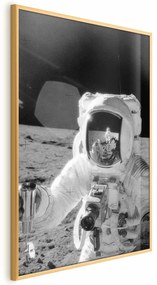 Plakat Zawód kosmonauta 60x90 cm z ramą złotą bez marginesu ARTGEIST B