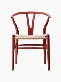 Krzesło z drewna z ręcznie plecionym siedziskiem CH24 Wishbone Chair