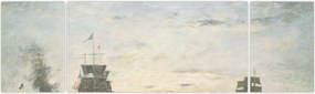 Obraz - Eugène Boudin, Entrance to the Harbor, Le Havre, reprodukcje (170x50 cm)