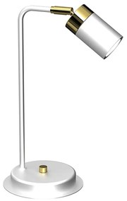 Lampa stołowa JOKER 1xGU10/25W/230V biały/złoty