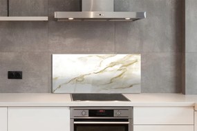 Panel szklany do Kuchni Płytka Marmurowa w Zbliżeniu
