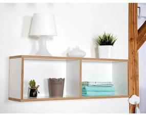 Biały dziecięcy regał ścienny 90x29 cm Finn – Roba