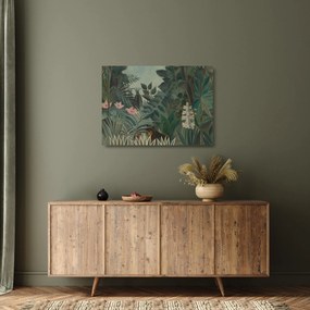 Obraz na szkle - Henri Rousseau, The Equatorial Jungle, reprodukcje (70x50 cm)