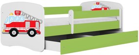 Łóżko dziecięce z szufladą Rostok 2X mix 70x140 - zielone