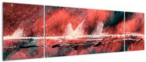 Obraz - Wybuch nafty (170x50 cm)