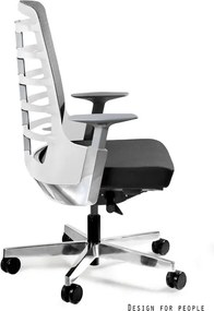 Fotel biurowy Spinelly M 998W biały, zgodny z normą BHP