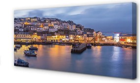 Zdjęcie na płótnie Nocny Rejs przy Mieście