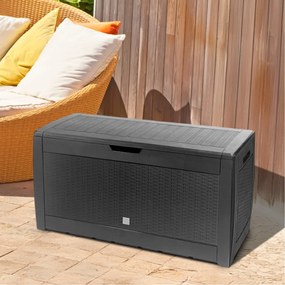 Prosperplast Skrzynia do przechowywania RATO, 310L, 119x48x60cm, antracytowa