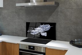 Szklany Panel Detal Głowy Smoka Japońskiego