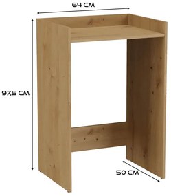 Szafka Do Zabudowy Pralki Dąb Artisan C8-B69