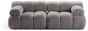 Jasnoszara sofa modułowa z materiału bouclé 188 cm Bellis – Micadoni Home