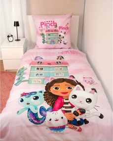 Herding Bawełniana pościel Gabby's Dollhouse, 135 x 200 cm, 80 x 80 cm