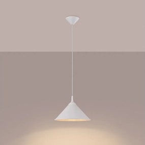 Lampy wiszące skandynawski Paloa, stal - 1 źródło światła 3000K - L.30 x H.76 cm - biały