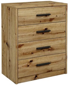 Klasyczna Komoda Z Szufladami Dąb Artisan B5-D98