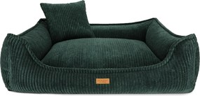 Ortopedyczne legowisko dla psa lub kota Milano - zieleń butelkowa