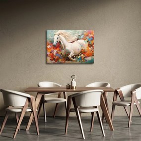 Obraz - Malowanie konia (70x50 cm)