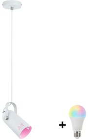Paulmann 79767 - LED RGBW 1xE27/9W żyrandol na linkach LAVEA 230 V biały
